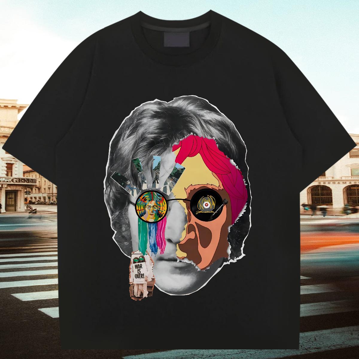 Wholesale Men T Shirts Cartoon Printing S-3XL Tshirts Hip Hop Cotton Breathable Short Sleeve Unisex Tops