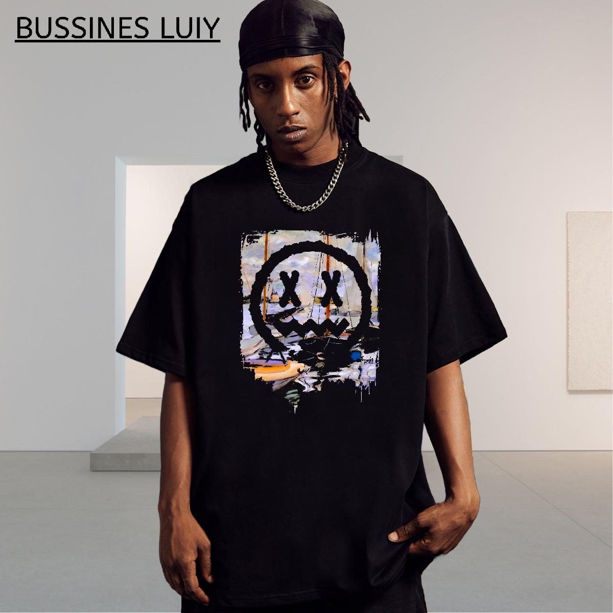 Stylist Mens T Shirts Custom Printing Street wear Hip Hop Men Clothes T-Shirt 180g Cotton Wholesale