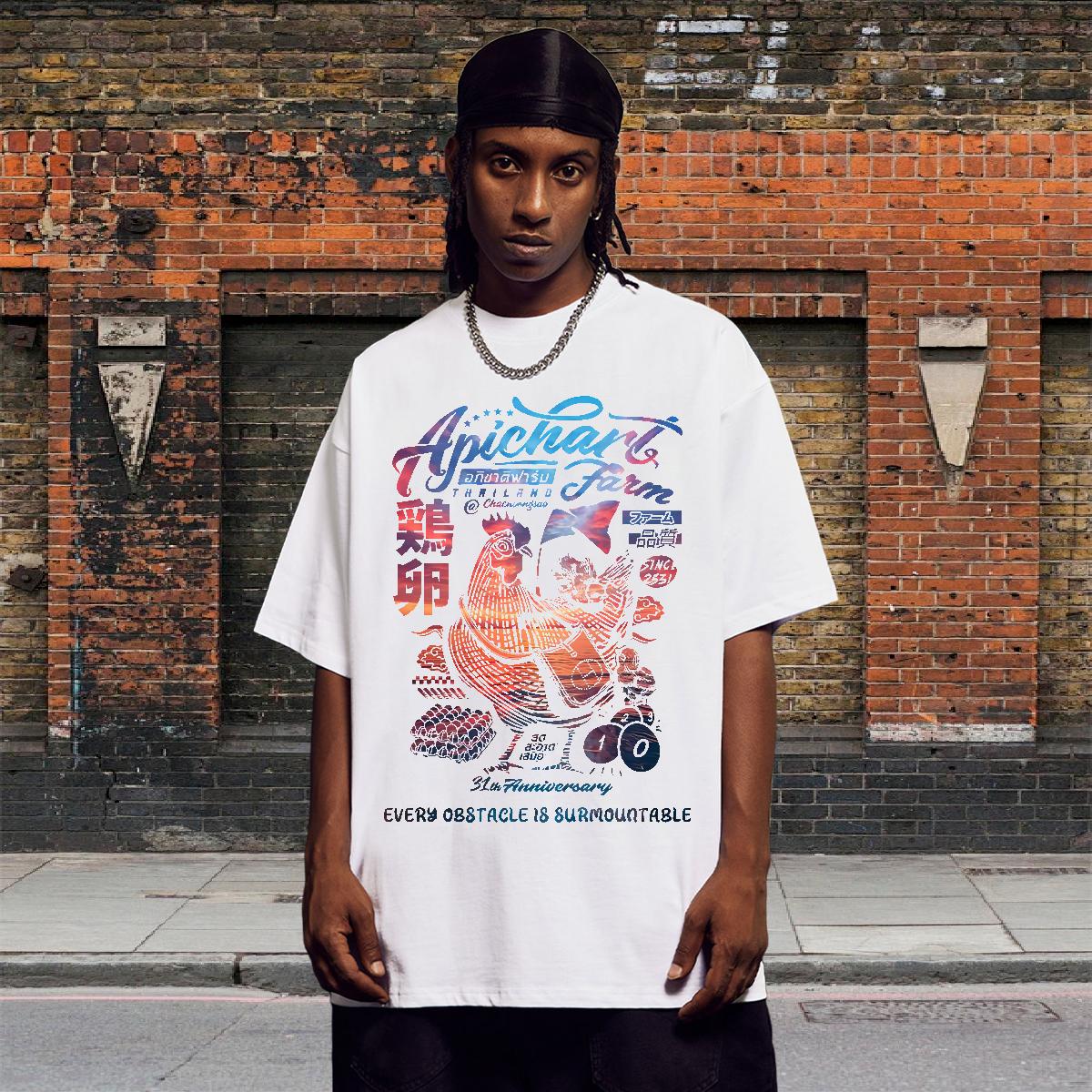 2024 New Man T Shirts Oversized Daily Wear Men Tops Tees Crew Neck Cotton Soft