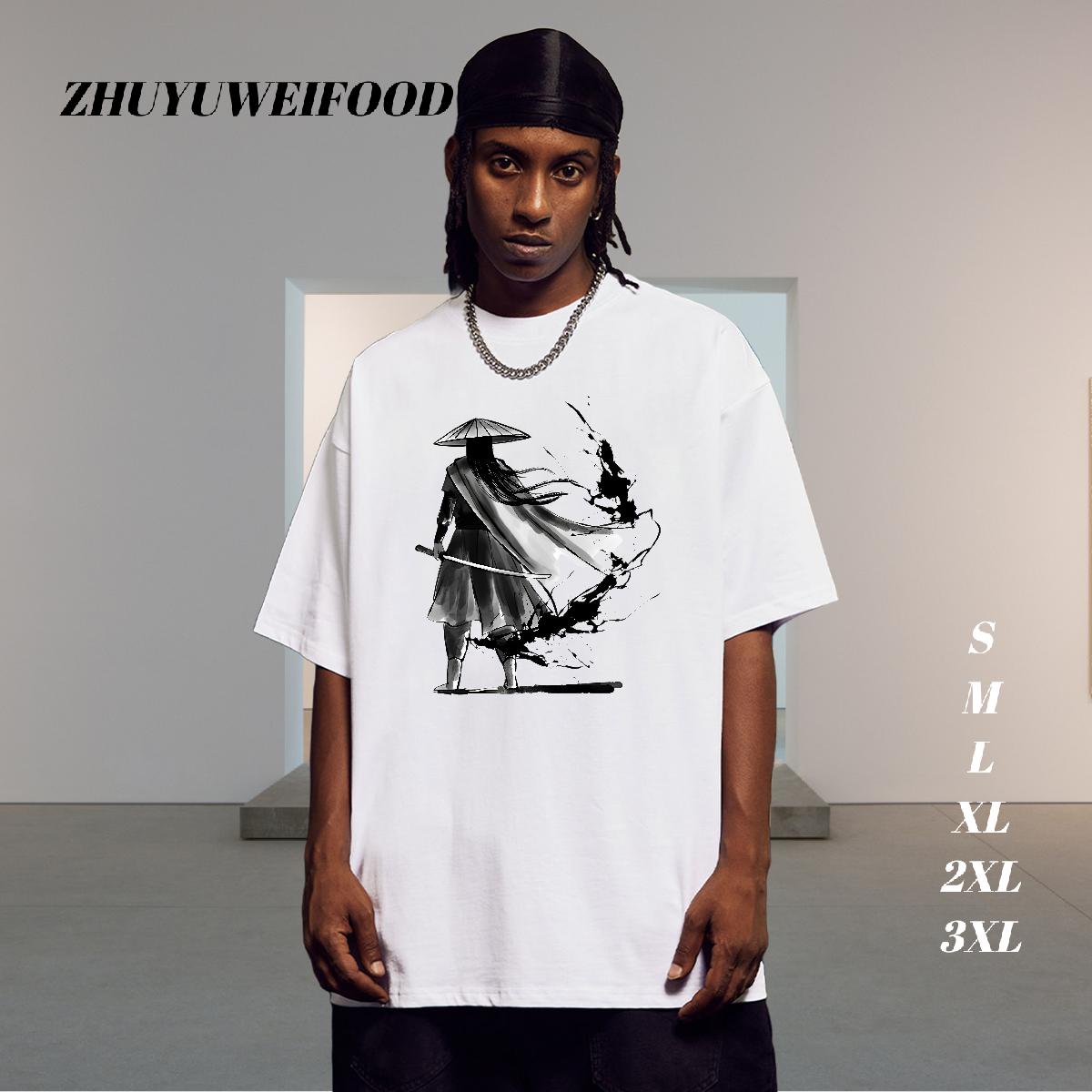 Cool Design Men T Shirts Anime Printing Street 180g Cotton Tshirt for Man Woman New Designer Custom Cartoon Clothings