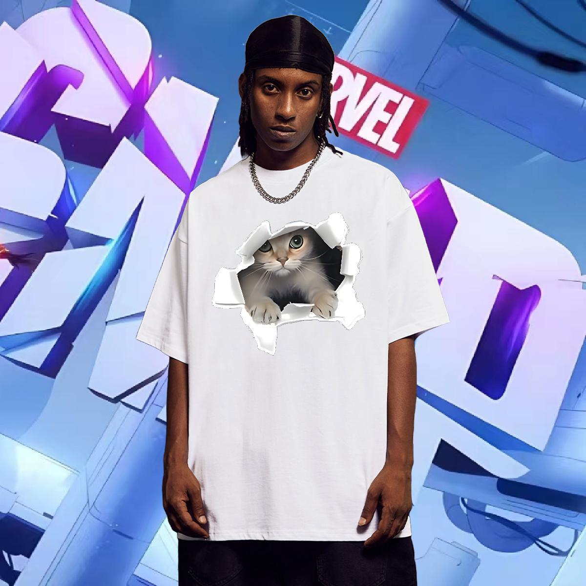 New Designer Mens T Shirts Plus Size Cartoon Daily Wear Men Tees Round Neck Short Sleeve Wholesale