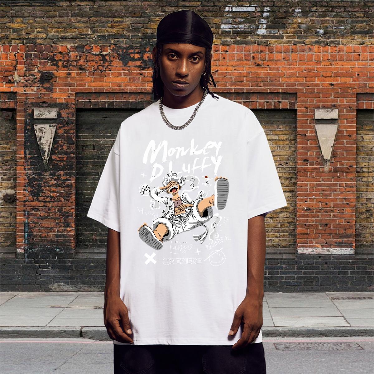 Classic Casual T shirt Custom Print Oversized High Street Hip Hop Tshirt for Man Woman O-Neck Short Sleeve Cotton Soft