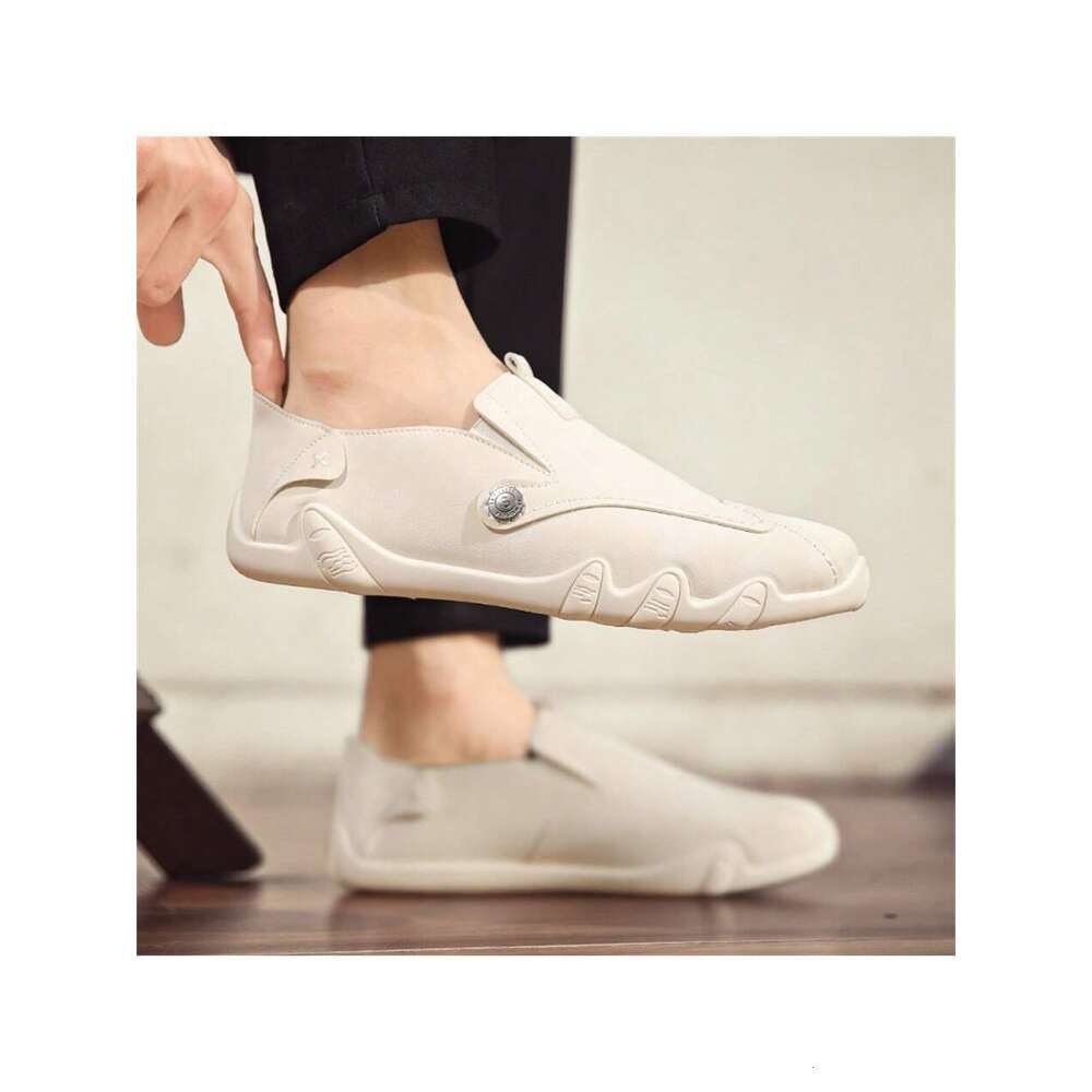 Men New Style Slouchy Driving Loafers Slip On Casual Breathable Work Soft Soled Five Finger Tide Shoes Ddmysaturn