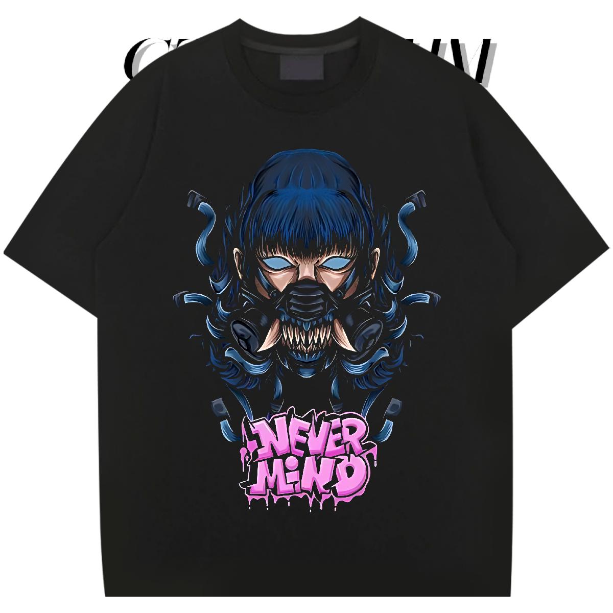 Popular T-Shirts High Street Hip Hop Short sleeve Cotton Soft Mens Tshirts Factory Direct Custom Anime Wear