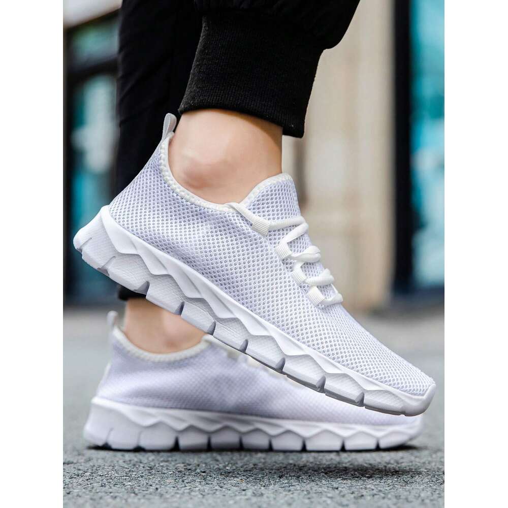 Casual Breathable Mesh Lightweight And Comfortable Running Shoes Slip On Convenient Fiess For Men Ddmysaturn