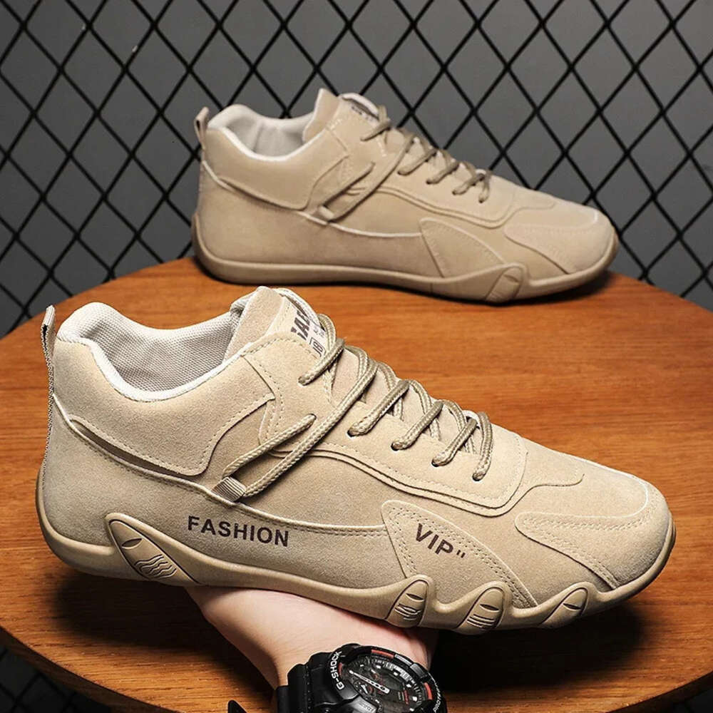For Men Ankle Spring Man Casual Sneakers Non Slip Khaki Work Mens Shoe Short Boots Loafers Lace Up Zapatillas Hombre Ddmysaturn