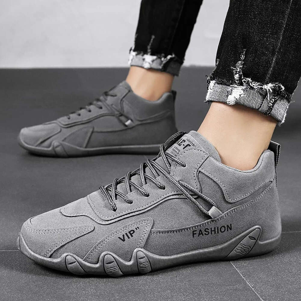 For Men Ankle Spring Man Casual Sneakers Non Slip Khaki Work Mens Shoe Short Boots Loafers Lace Up Zapatillas Hombre Ddmysaturn