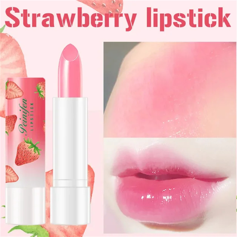 Fruity Color Changing Lip Balm Natural Temperature Change Coloured Lipstick Long Lasting Moisturizing Makeup Cosmetics for Women