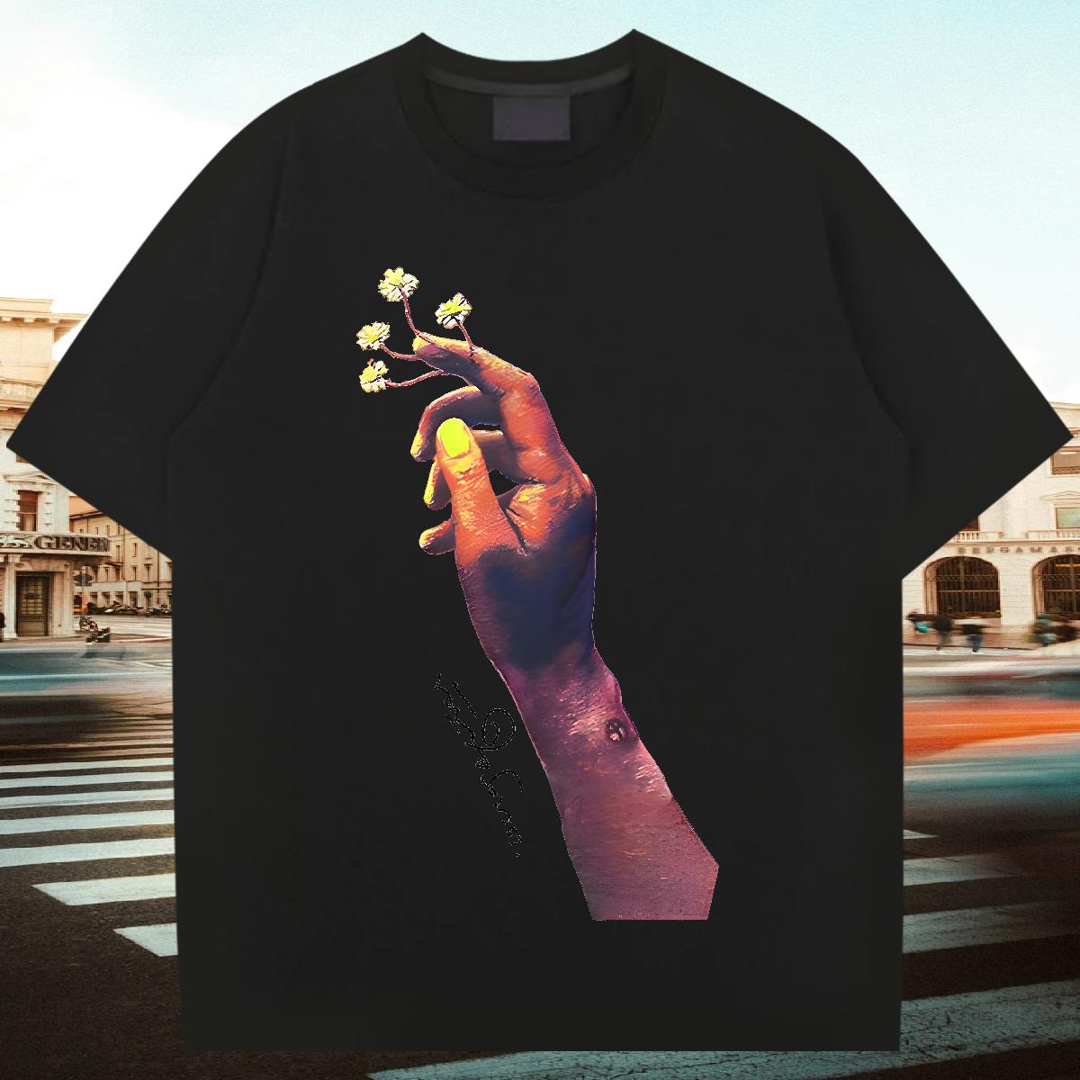 Popular T-Shirts for Men Spring Summer Cotton Breathable Men Tees 2024 DIY Oversized S-3XL Clothes