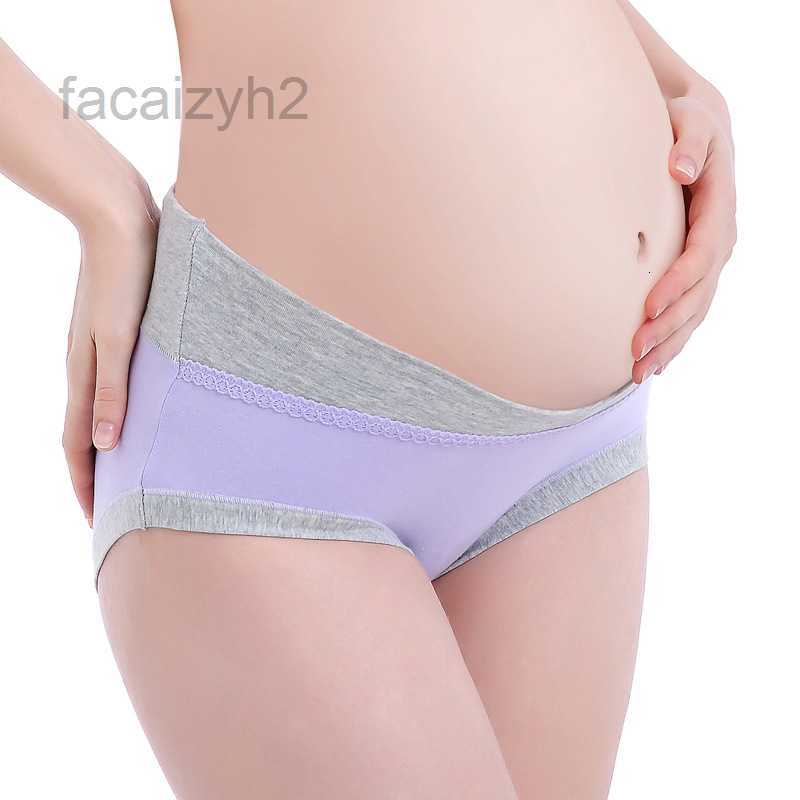 Maternity Intimates pregnant women underwear low waisted belly support seamless U-shaped shorts cotton pregnant underwear belly support pants large si