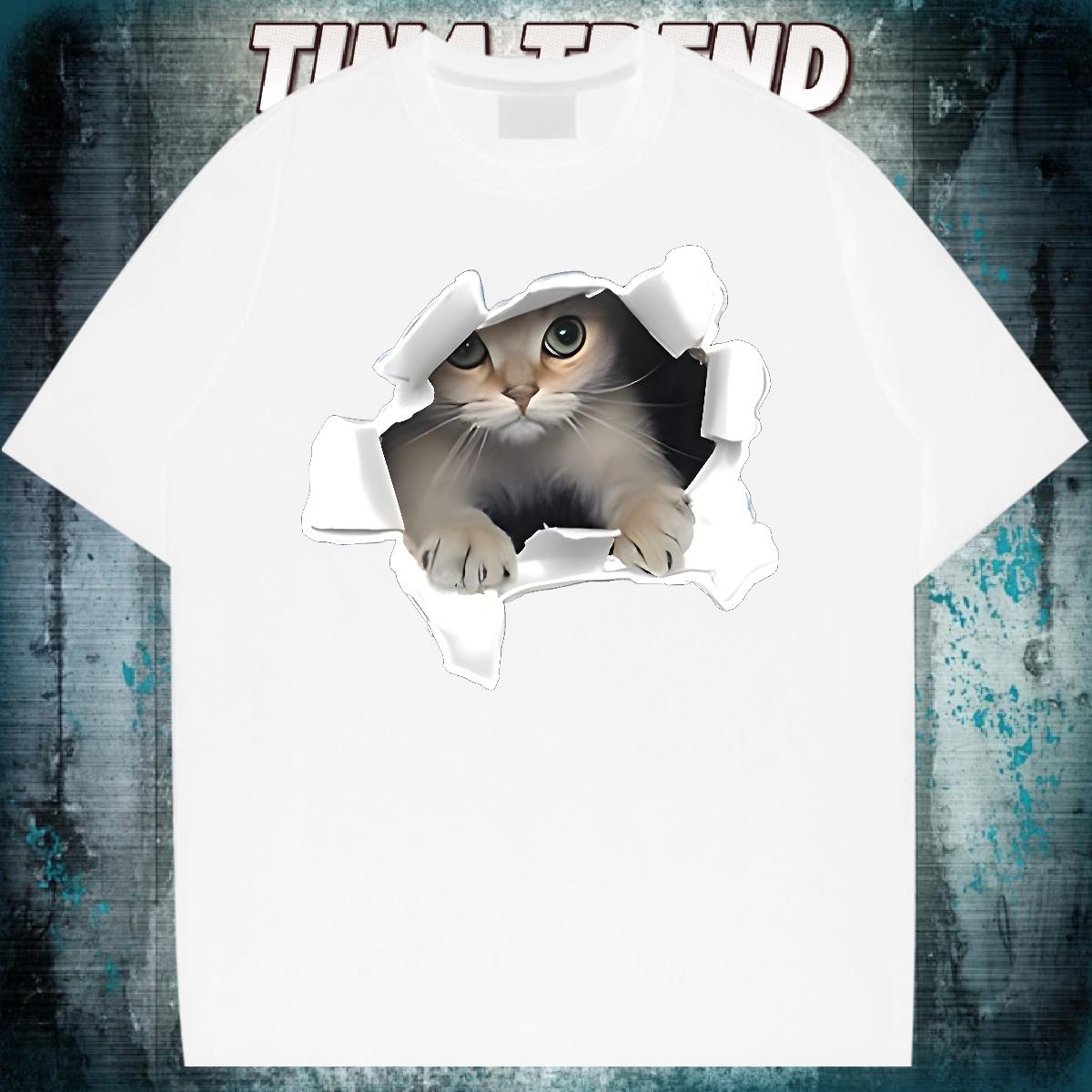 Fashion Design T shirt Custom Print Plus Size Casual Daily Wear Mens Tshirts Short sleeve Cotton Soft Comfortable