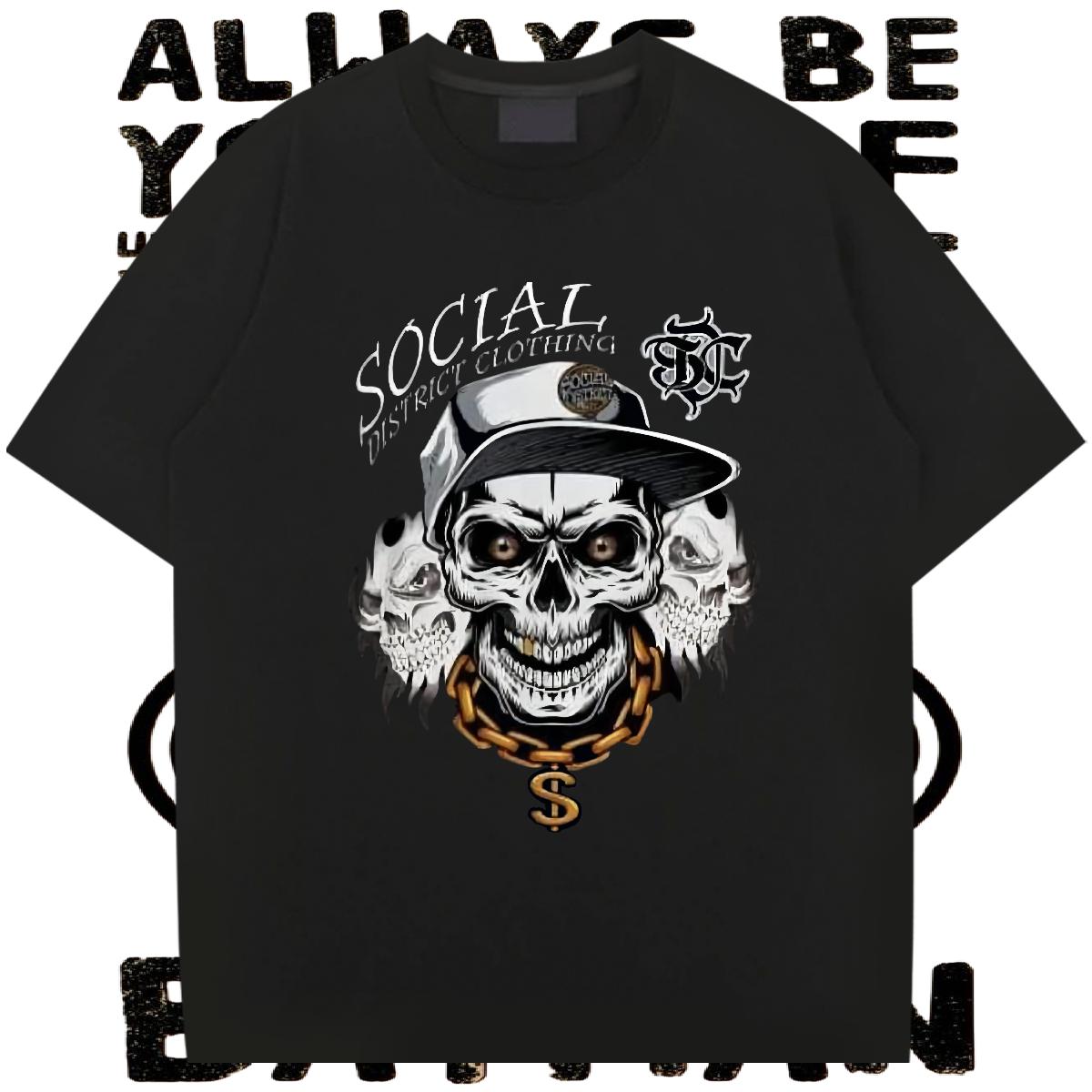 Fashion Designer Men T Shirts Cartoon Printing S-3XL Casual Men Tshirts Breathable Short Sleeve Classic