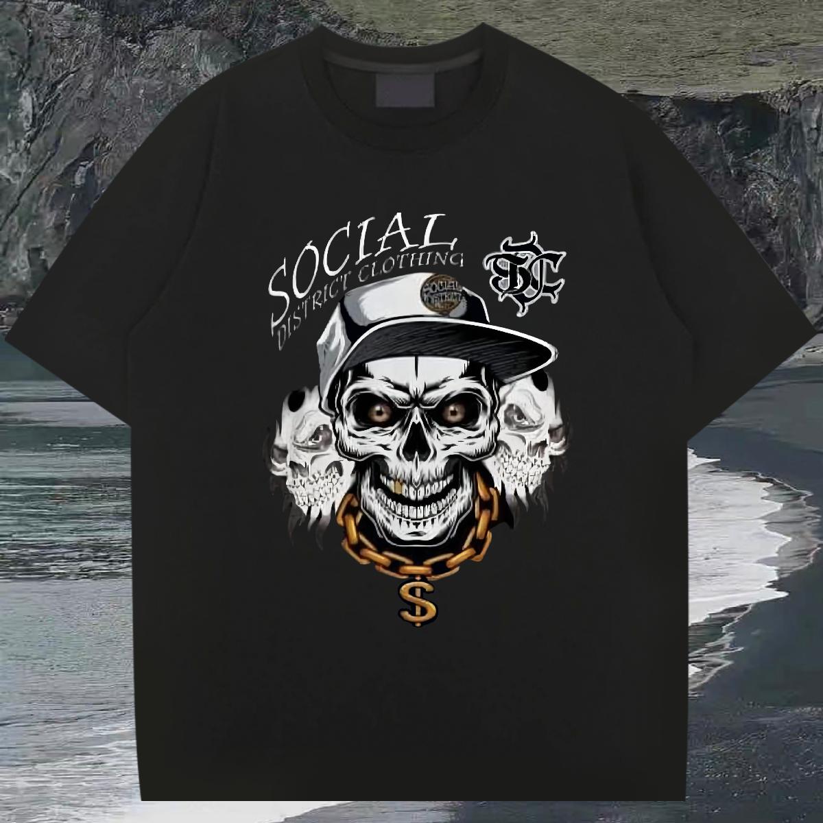 Factory Direct Mens T Shirts Graphic Street Men Tops Tees Round Neck Short Sleeve Classic