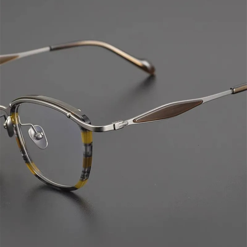 niche comfortable pure glasses frame retro business acetate square myopia glasses frame 240528