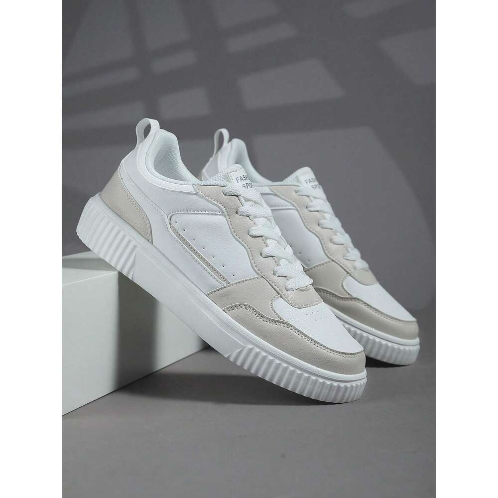 Ddmyoutdoor Men S Athletic Beige Casual Fashion Lightweight Sneakers Board Shoes Skate Shoes