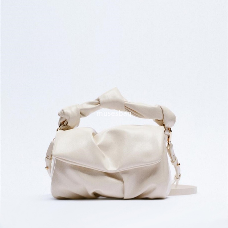 New High Quality Cloud Bag Mini High Grade Shoulder Bag Fashionable Dumpling Shape Crossbody Bag Knot Folded Handbag