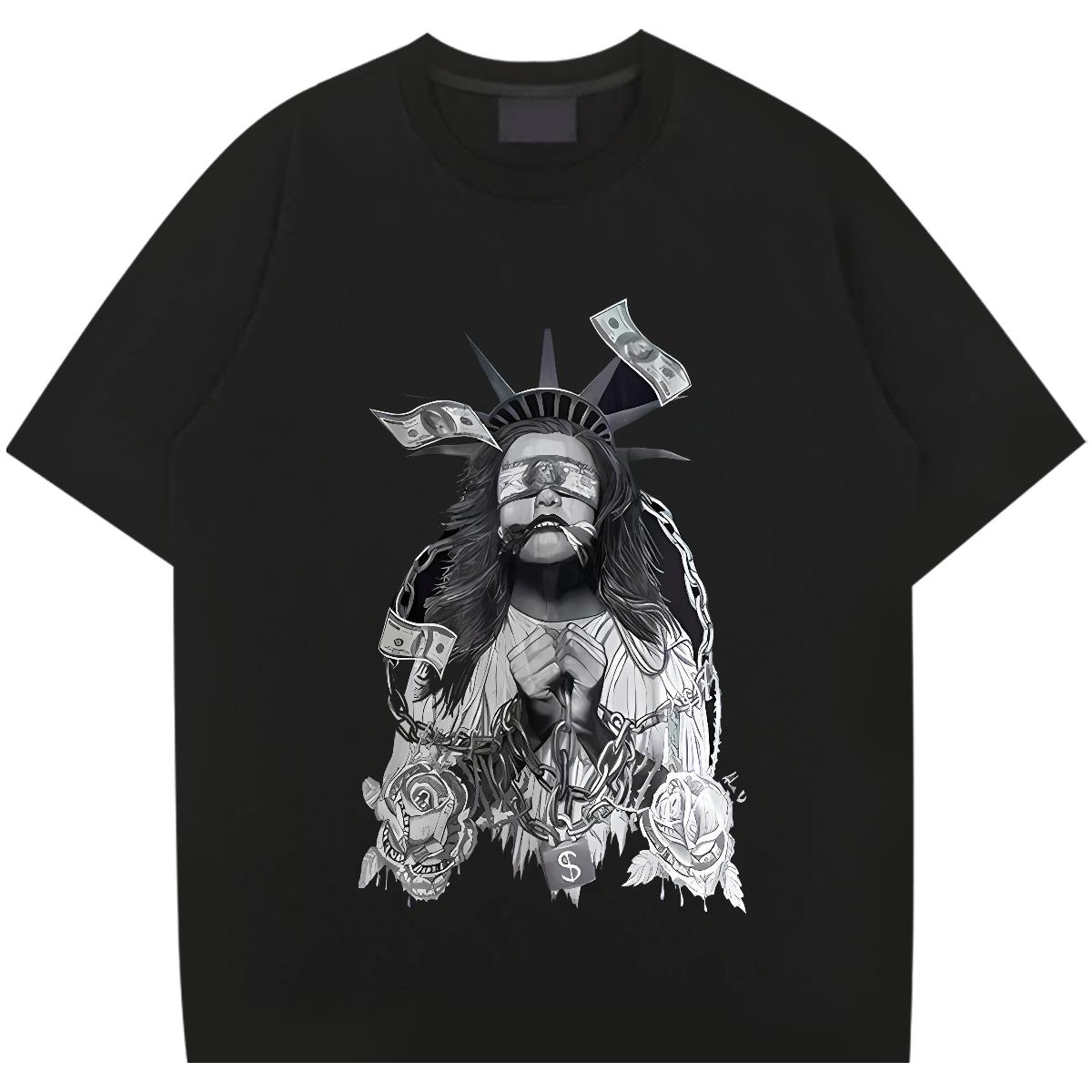 Fashion Design Men T Shirts Breathable Crew Neck Cotton Spring Summer Men Clothes T-Shirt Graphic Soft Tshirts