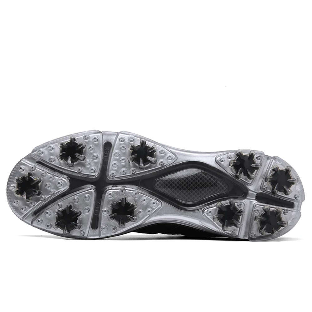 Black Waterproof Shoes Men Comfortable Golf Sneakers Outdoor Size 40-47 Walking Footwears Sports Anti Slip Athletic Sneaker