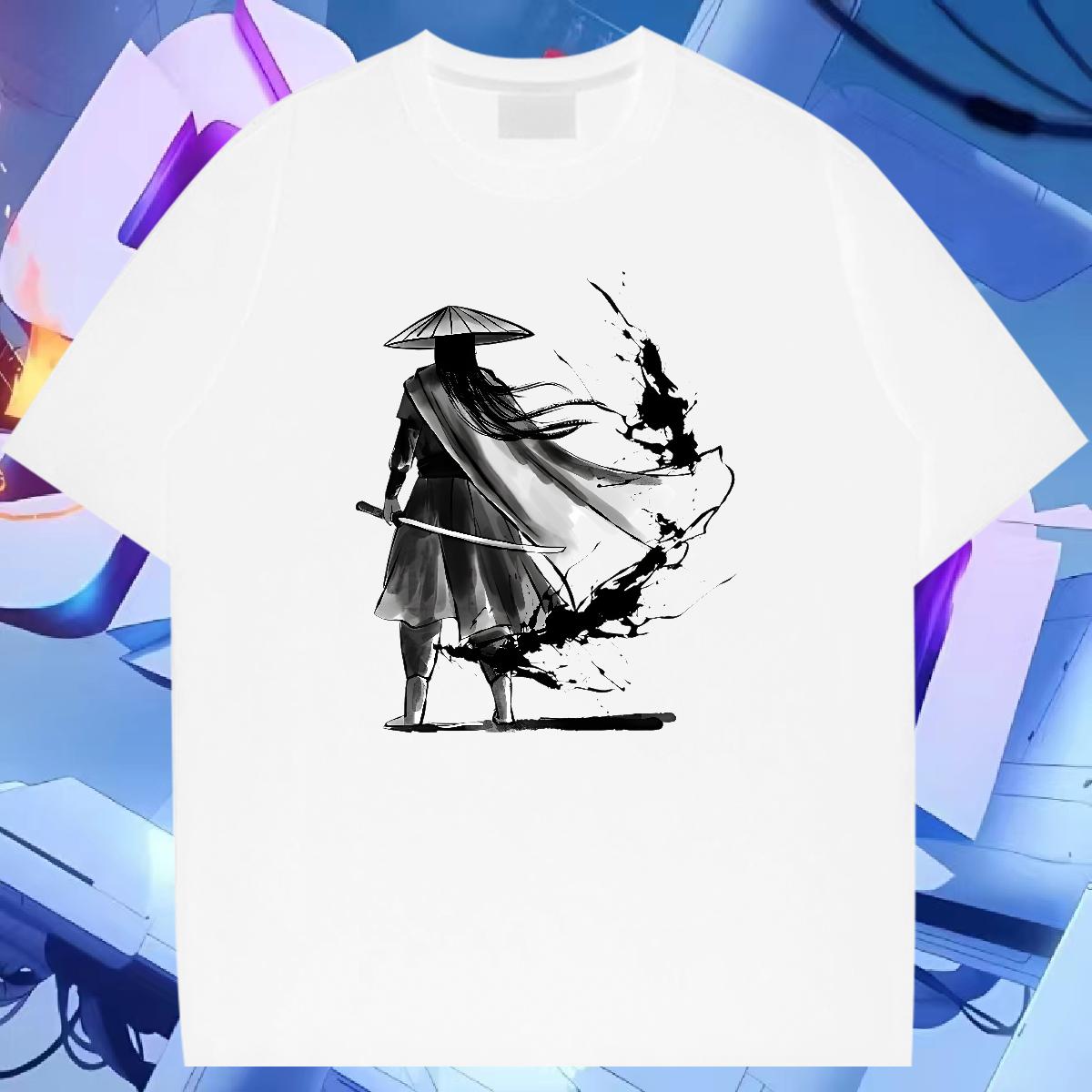 Unisex Men T Shirts Hip Hop Cotton Breathable Short Sleeve Tshirts 2024 Black White Clothes