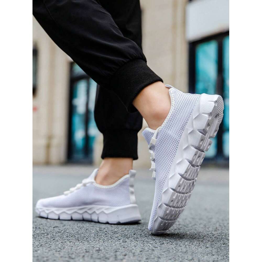 Casual Breathable Mesh Lightweight And Comfortable Running Shoes Slip On Convenient Fiess For Men Ddmysaturn