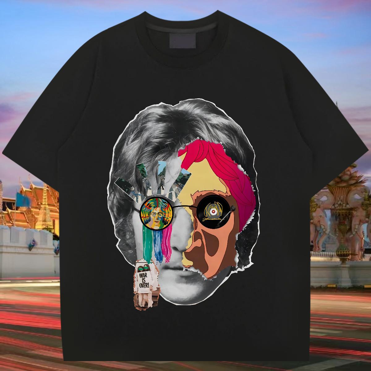 Unisex Men Clothes T-Shirt Breathable Crew Neck Home Outdoor Mens T Shirts Custom Printed Fashion Designer Top Tees