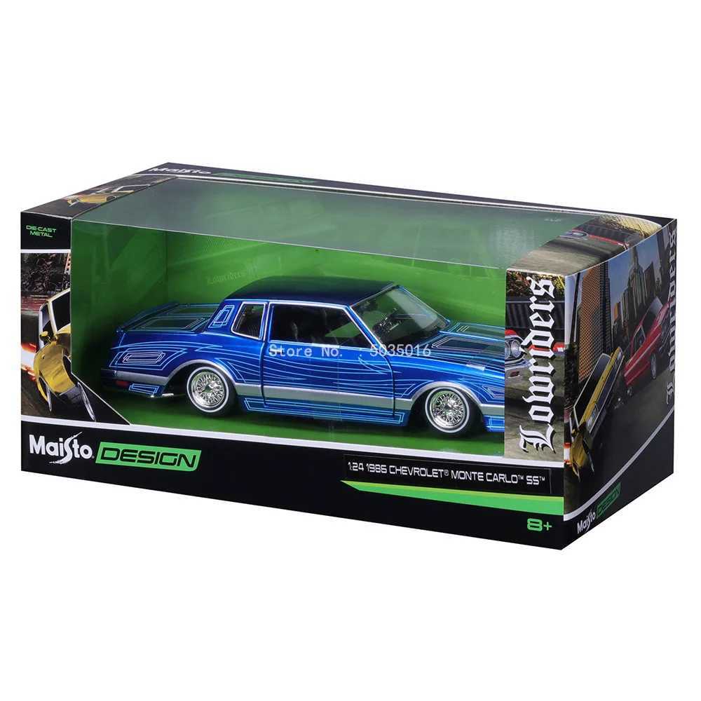 Diecast Model Cars Maisto 1 24 1986 Chevrolet Monte Carlo SS Supercar Antique Car Static Die Casting Car Collectible Model Car Toy Gift Tide Play T240