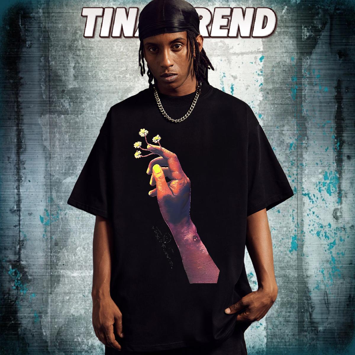 Wholesale T Shirt For Man High Street Hip Hop Cotton Breathable Soft Tshirt for Man Woman New Black Oversized Polos