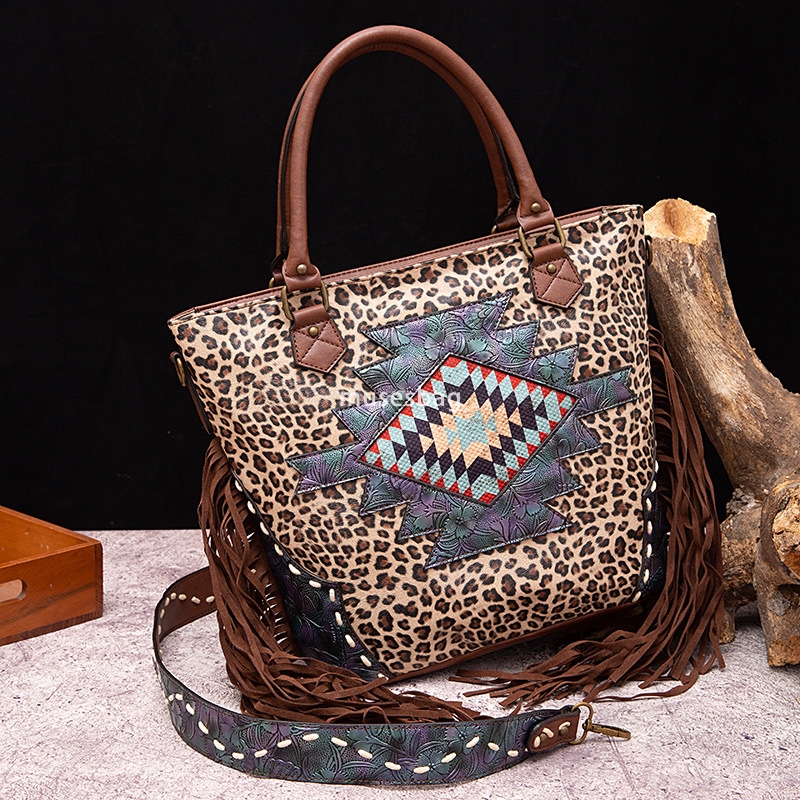 High quality women PU high-end European and American retro tote bag multifunctional handwoven casual shoulder bag large capacity crossbody bag