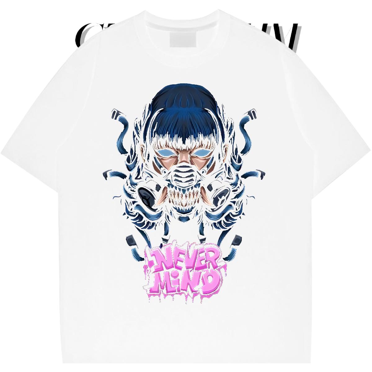 Popular T-Shirts High Street Hip Hop Short sleeve Cotton Soft Mens Tshirts Factory Direct Custom Anime Wear