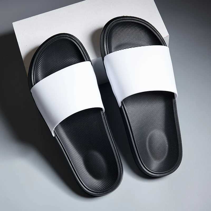 New Fashion Slippers EVA Soft outdoor Home Flip Flops Slides Non-slip Summer Beach Sandals Men ShoesL464