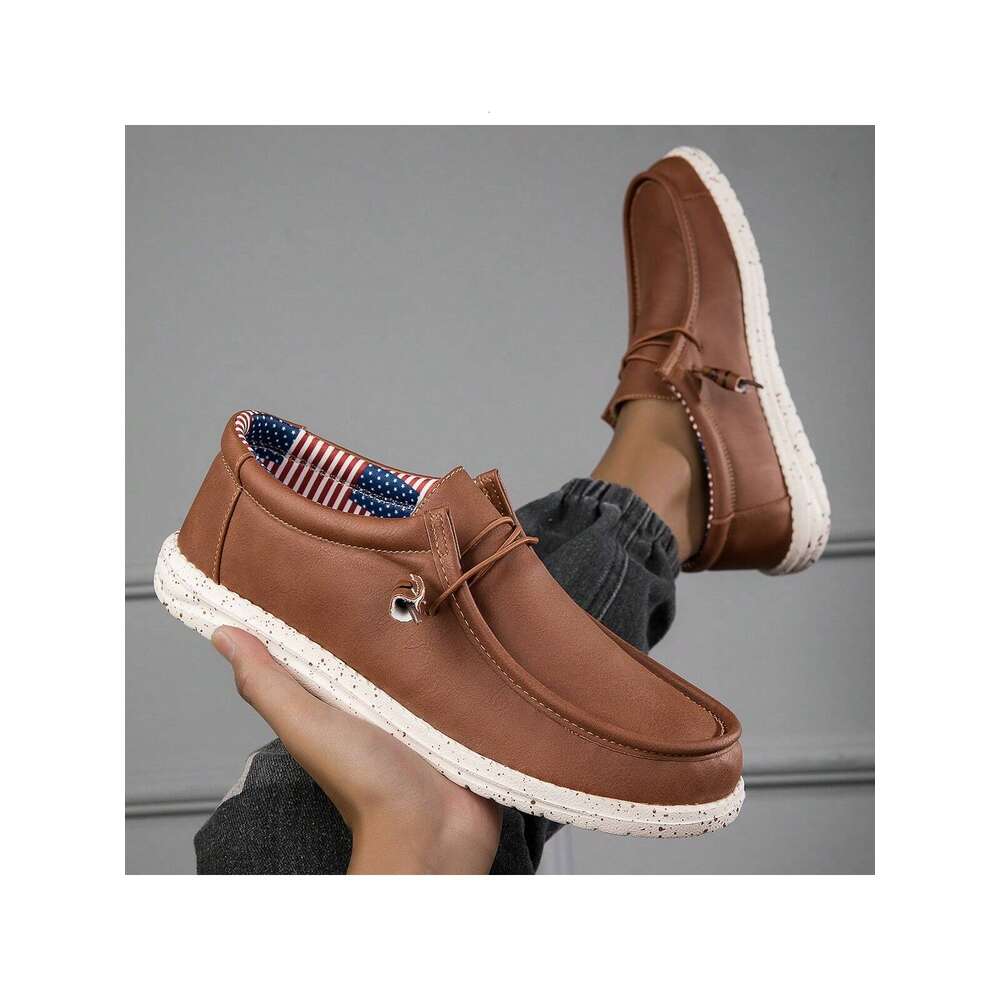 Casual Men S Lightweight Fashionable Solid Color Spring Autumn Comfortable Slip Resistant Breathable Loafers Ddmysaturn