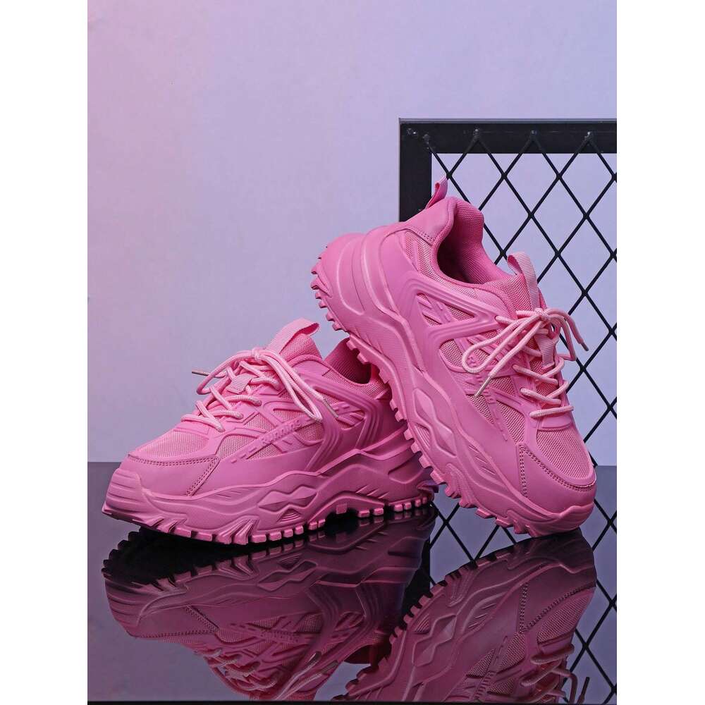Versatile Comfortable Fashionable Breathable Casual Chunky Sneakers Thick Soles Height Enhanced Design Ddmysaturn