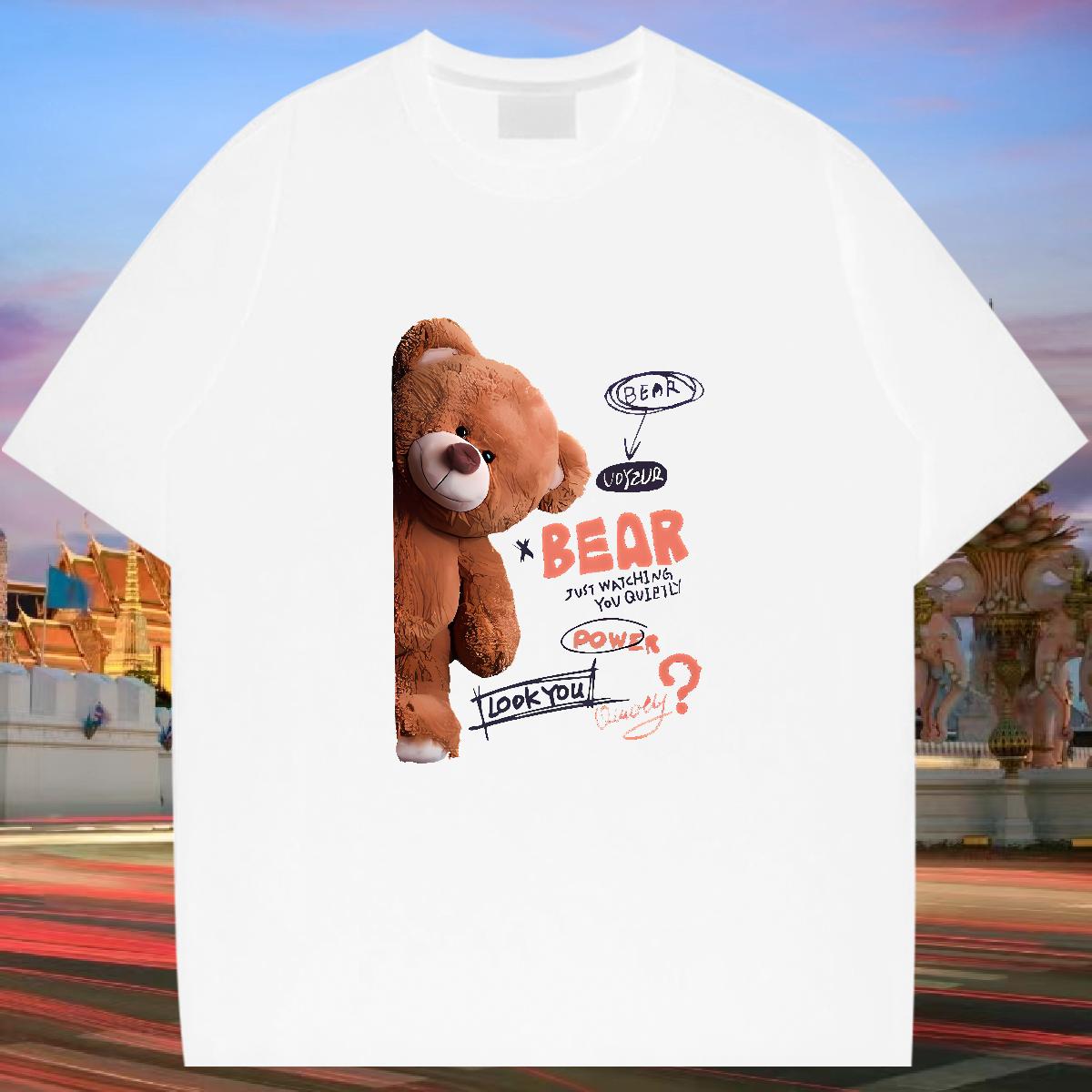 Soft Man T Shirts Street Casual Breathable Crew Neck Cotton Men Tshirts 2024 DIY Anime Tops