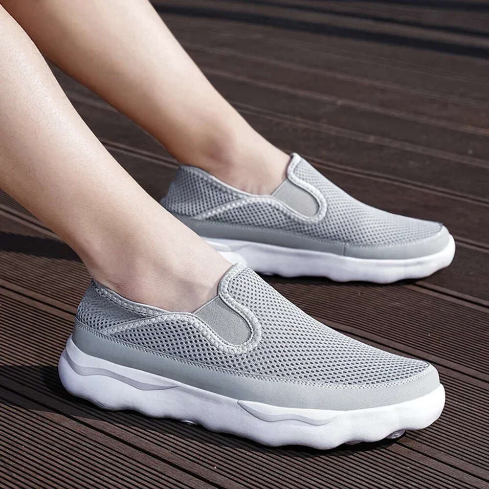 Running Casual Summer Sneakers Sport Shoes Men Loafers Breathable Slip On Lightweight Mesh Walking Zapatillas Hombre Ddmysaturn