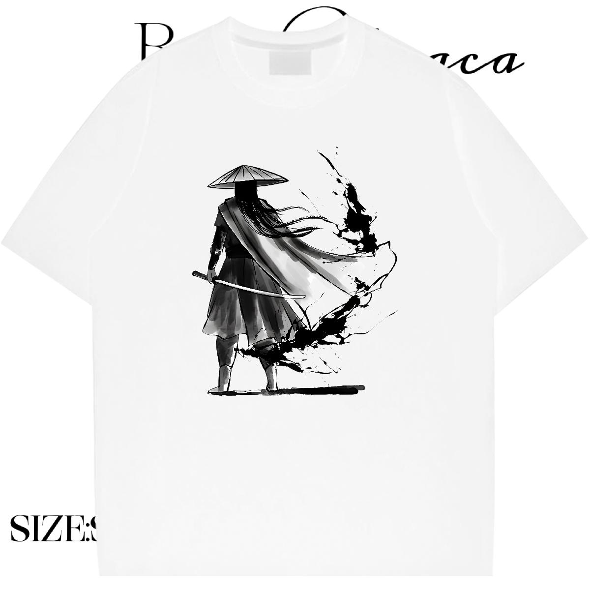 Brand T shirt Street Cotton Breathable Soft Men Tees 2024 New Floral Print Polos