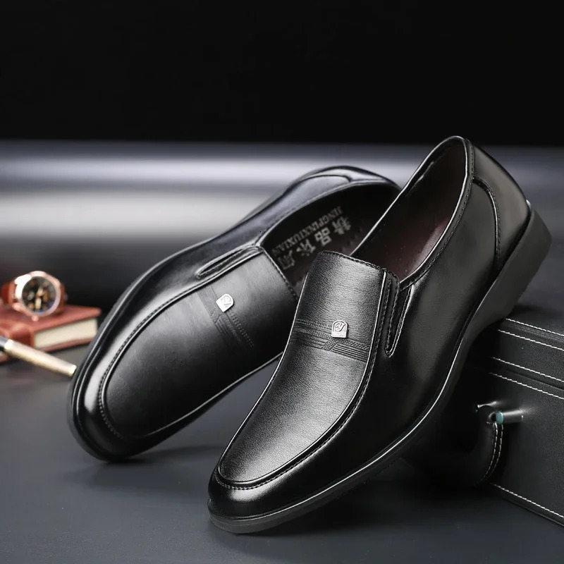 Mens leather shoes high-quality formal shoes mens oversized dress shoes black Oxford shoes mens Zapatos De Hombre 240606