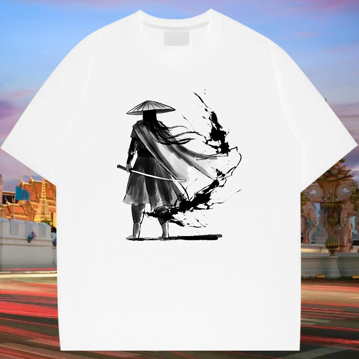 5A T-Shirts Home Outdoor Cotton Breathable Soft Men Clothes T-Shirt Classic Casual Customized Print Wear