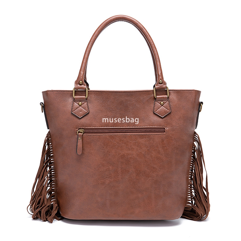 High quality women PU high-end European and American retro tote bag multifunctional handwoven casual shoulder bag large capacity crossbody bag