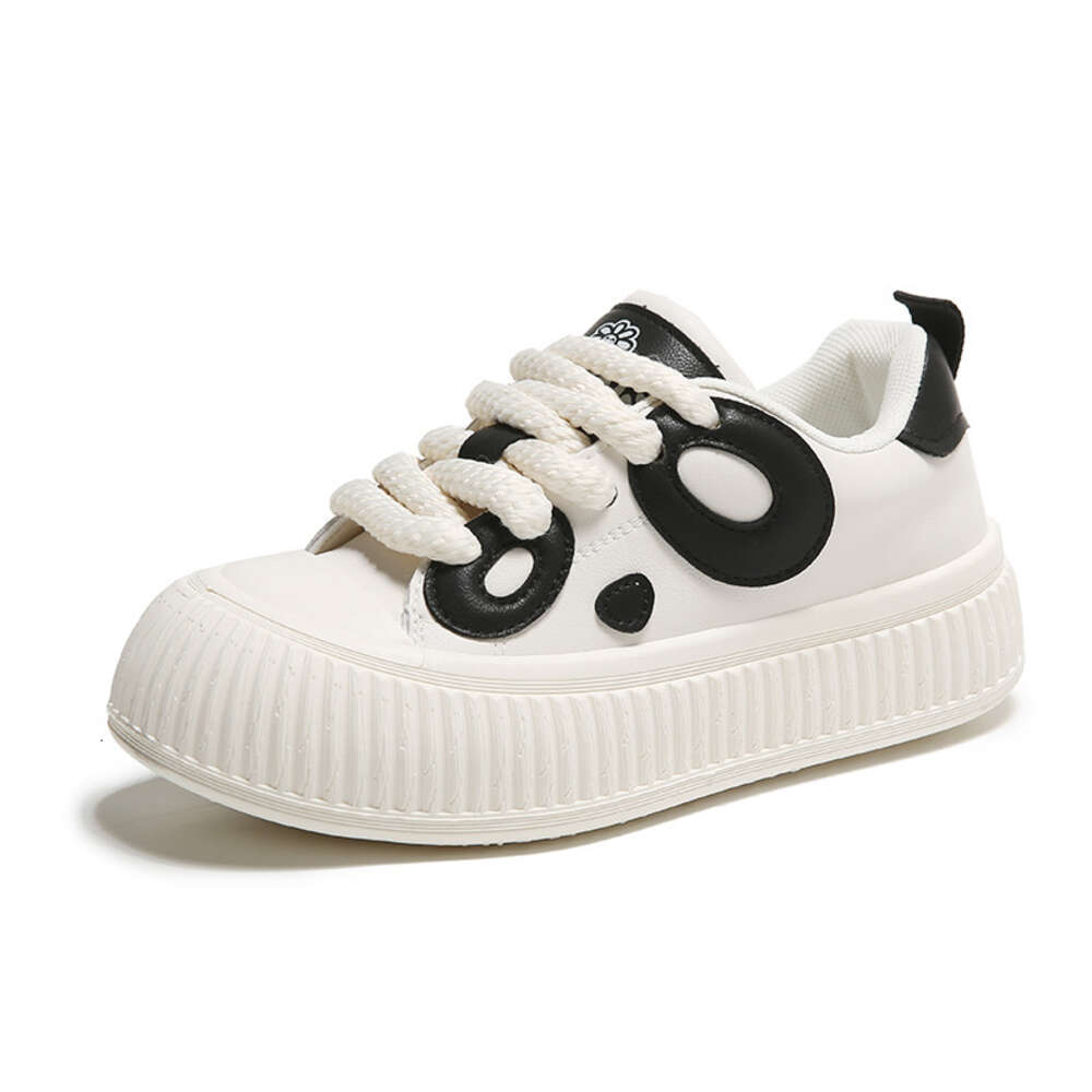 Cartoon Panda Women Bread Korean Fashion Platform Leisure Skate Shoes Versatile Breathable Student Flat Sneaker ddmythur ddmythur ddmythur