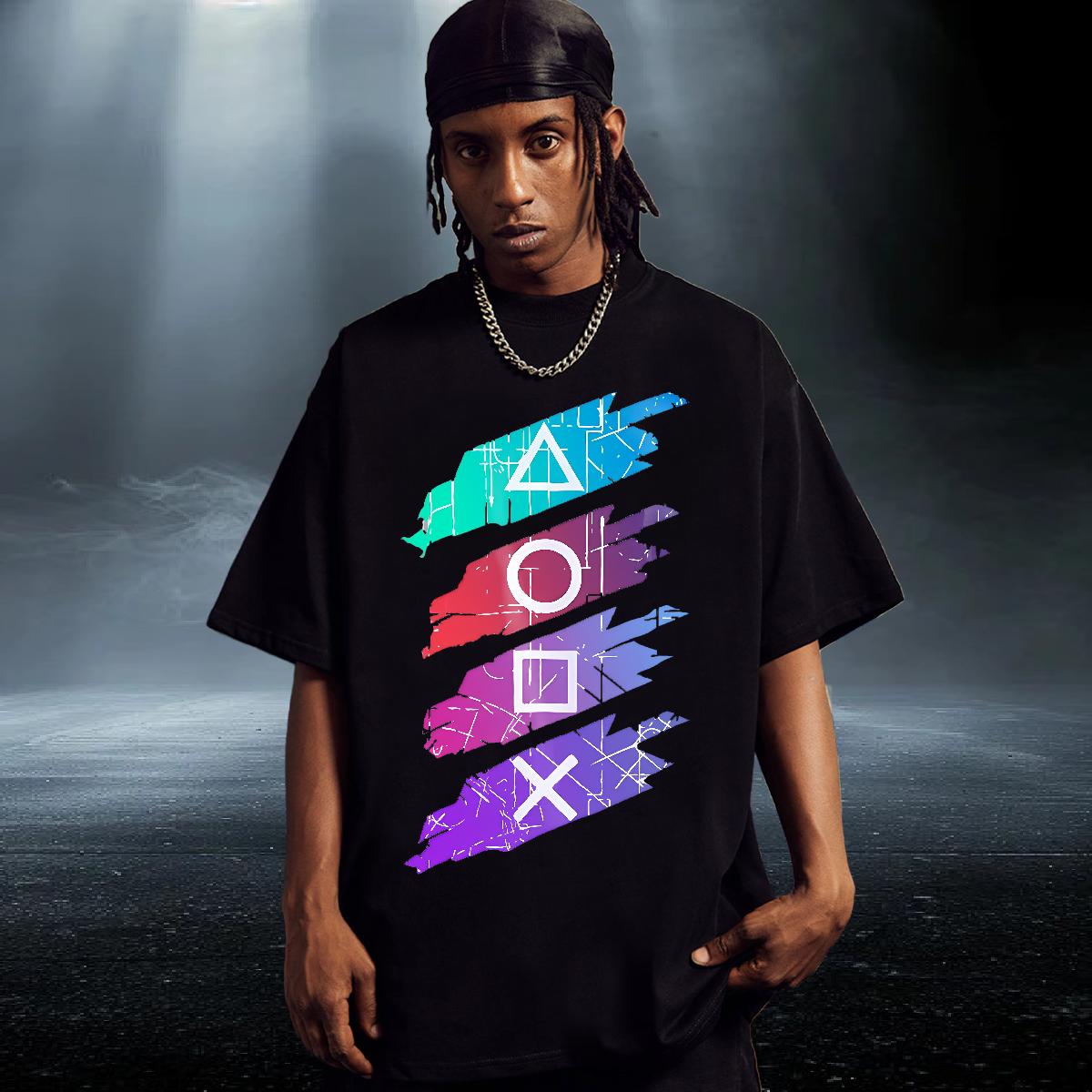 Soft Tshirt for Man Woman 180g Cotton Daily Outfit Men T Shirts Custom Cartoon DIY Customized Polos