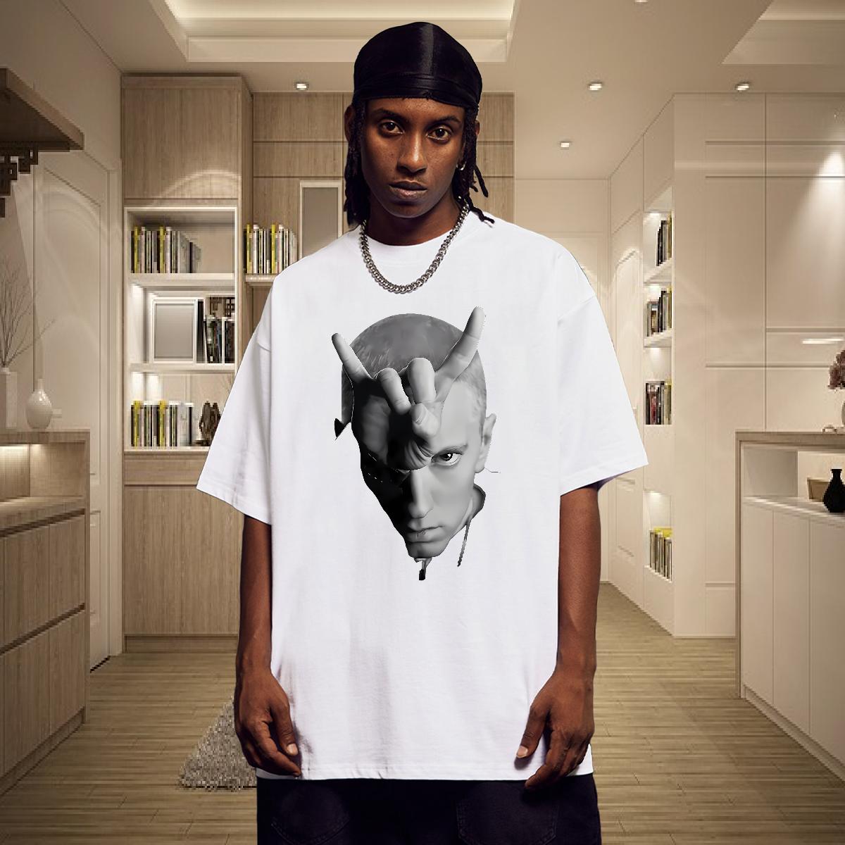 Cool Men Tops Tees Short sleeve Cotton Soft High Street Hip Hop T-Shirts Cartoon Print Fashion Design Polos