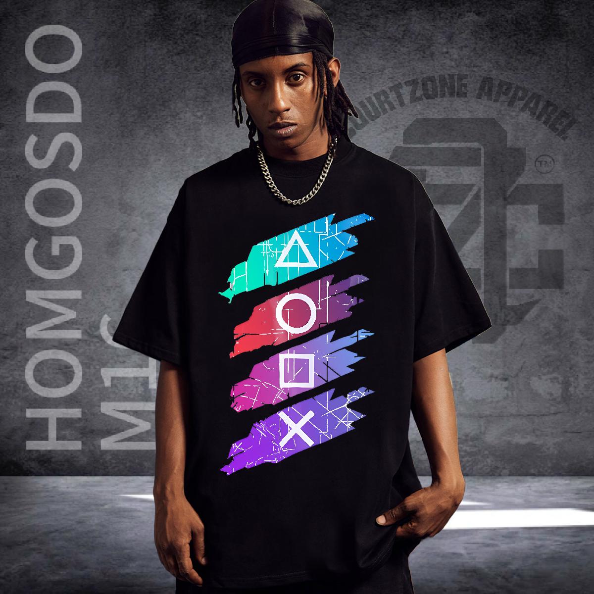 2024 New T-Shirts for Men Oversized Street Men Tshirts Short Sleeve Cotton O-Neck 5A