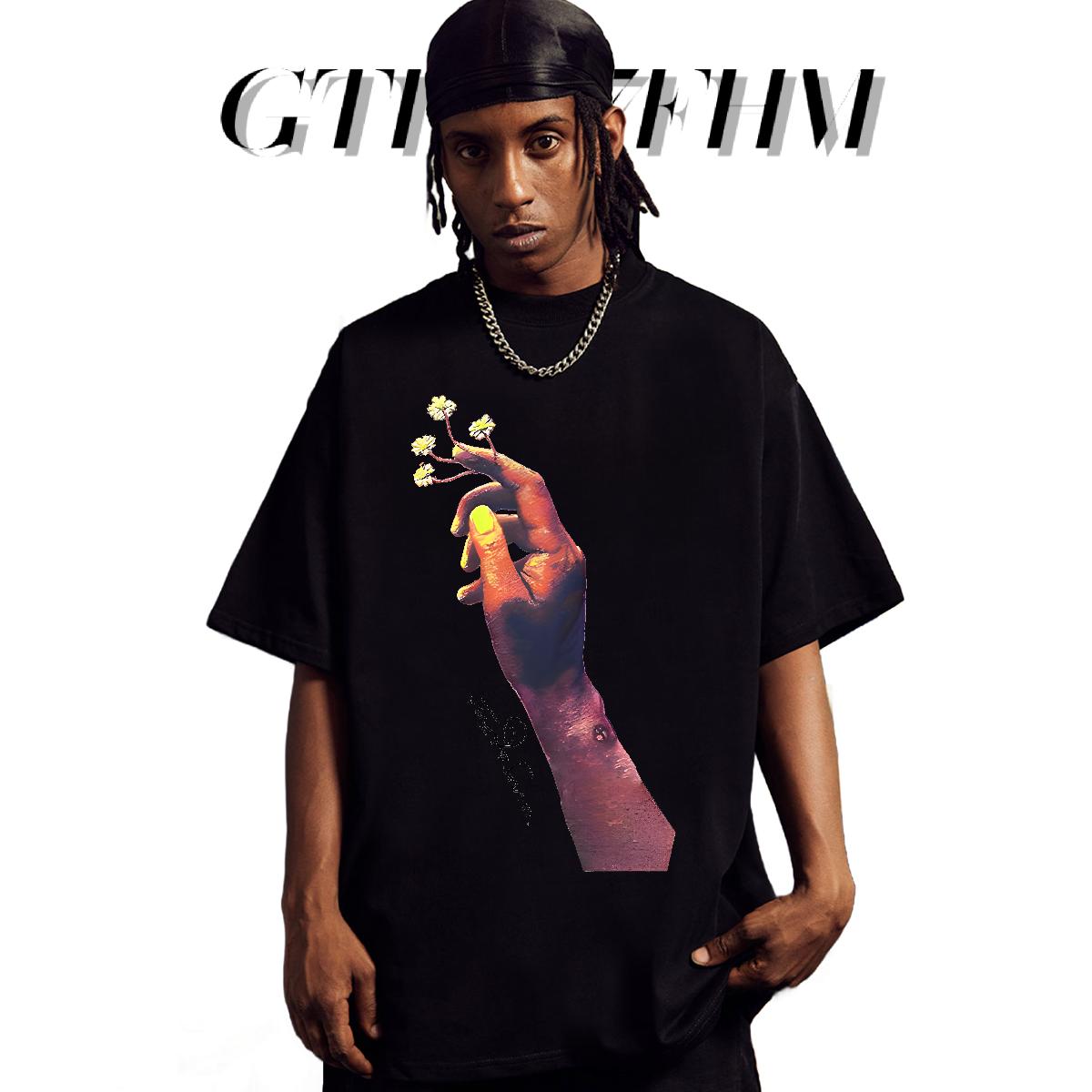 Loose Fit Man T Shirts Casual Breathable Crew Neck Tshirt for Man Woman DIY Customized Graphic Tee Shirt