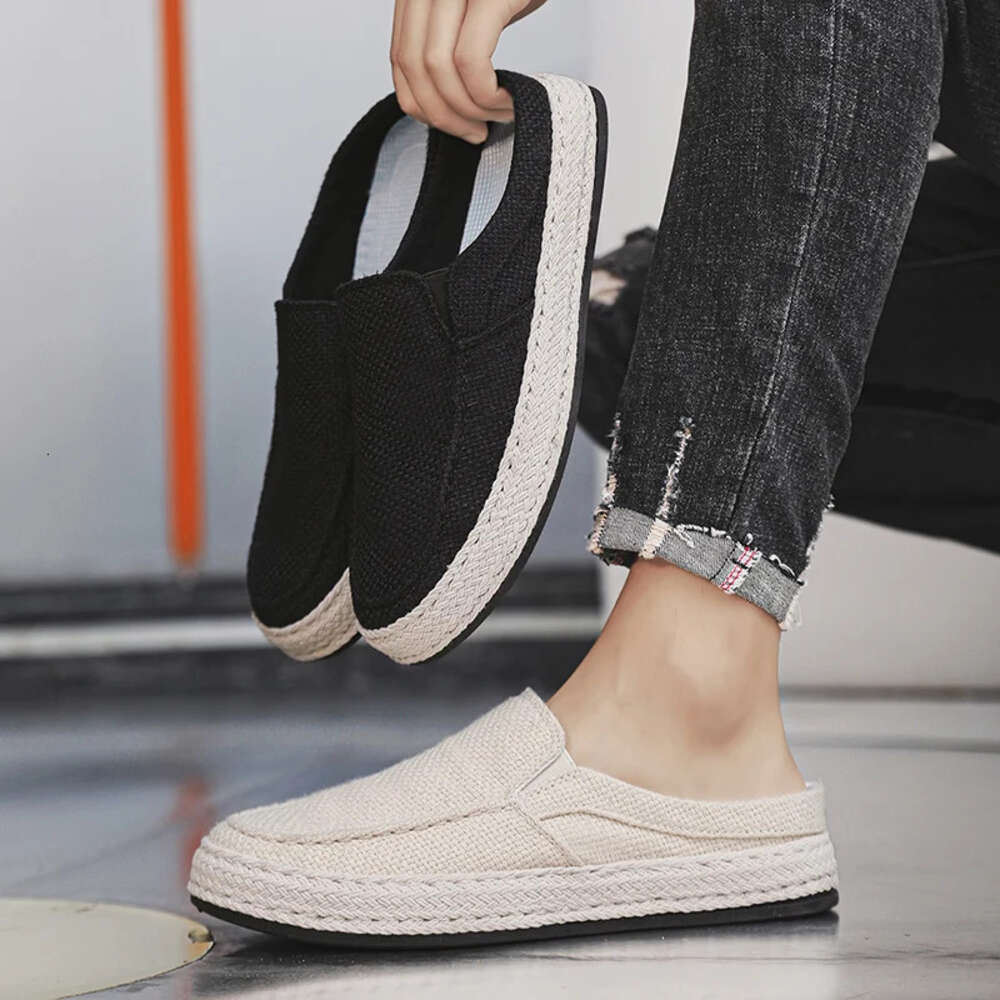 Breathable New Canvas Casual Lightweight Sneakers Mens Lazy Driving Comfortable Flat Loafers Walking Shoes Ddmysaturn