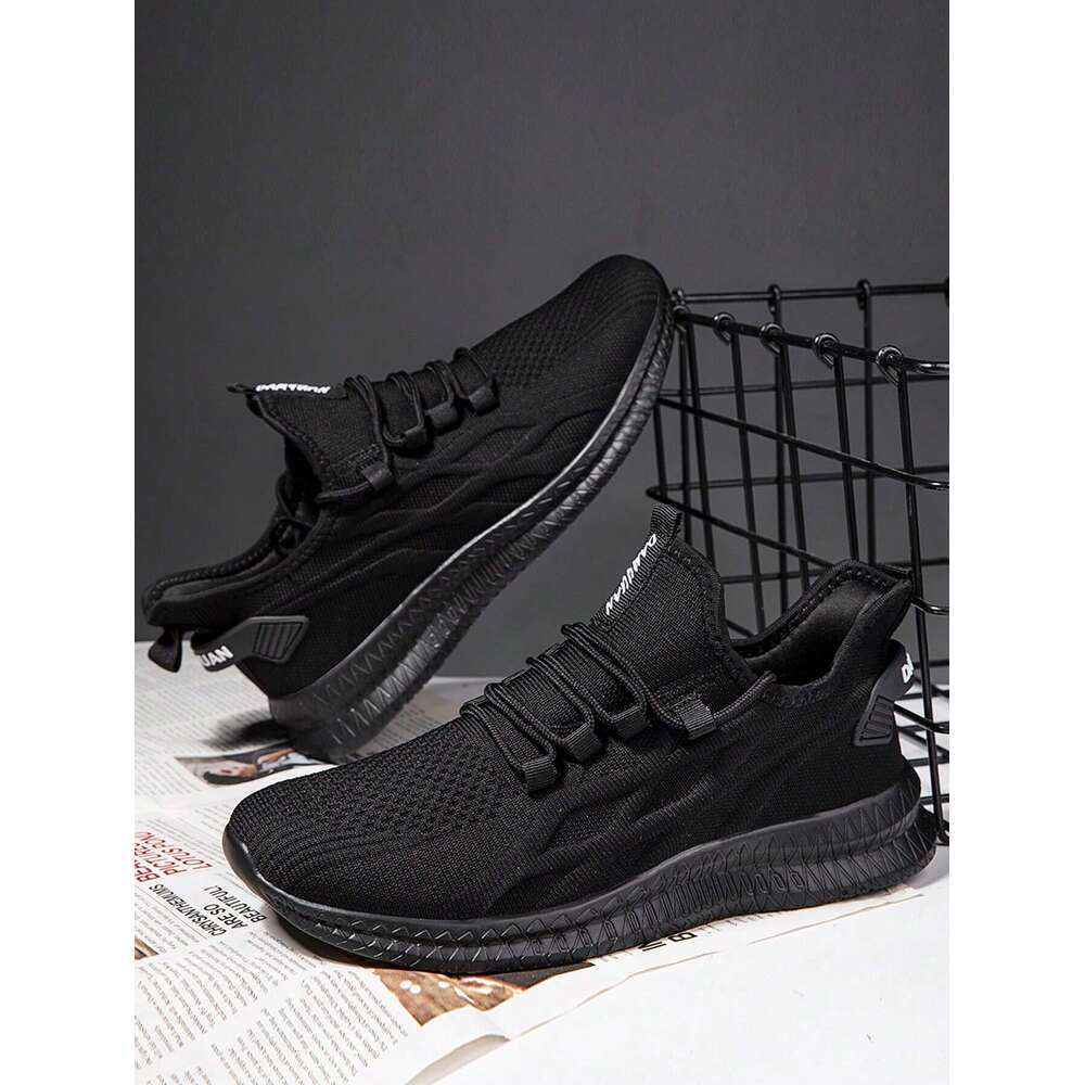 Trainers Mens Black Running Leisure Walking Gym Tennis Shoes Lightweight Sports Outdoor Fiess Jogging Fashionable Sneakers Ddmysaturn