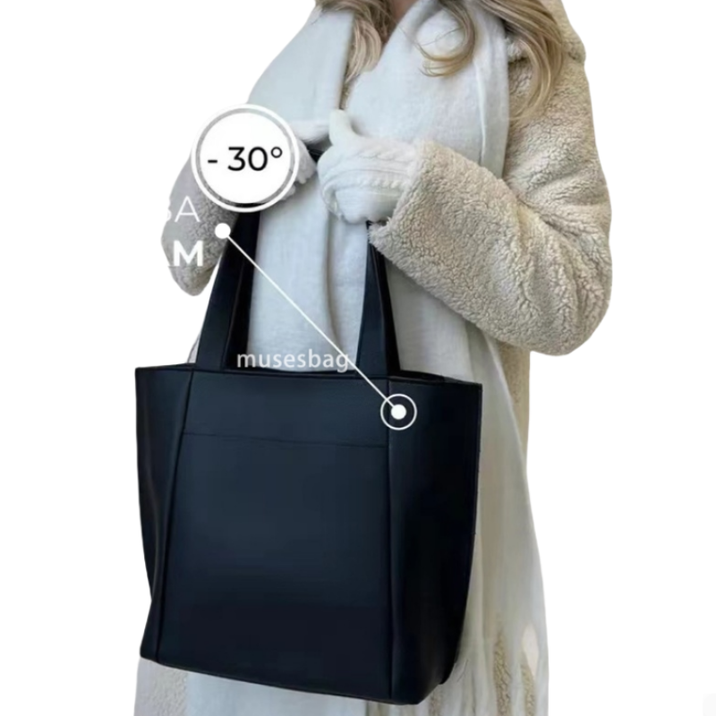 High quality women's designer large capacity tote bag soft and retro shoulder bag zippered women's bag classic multifunctional computer bag