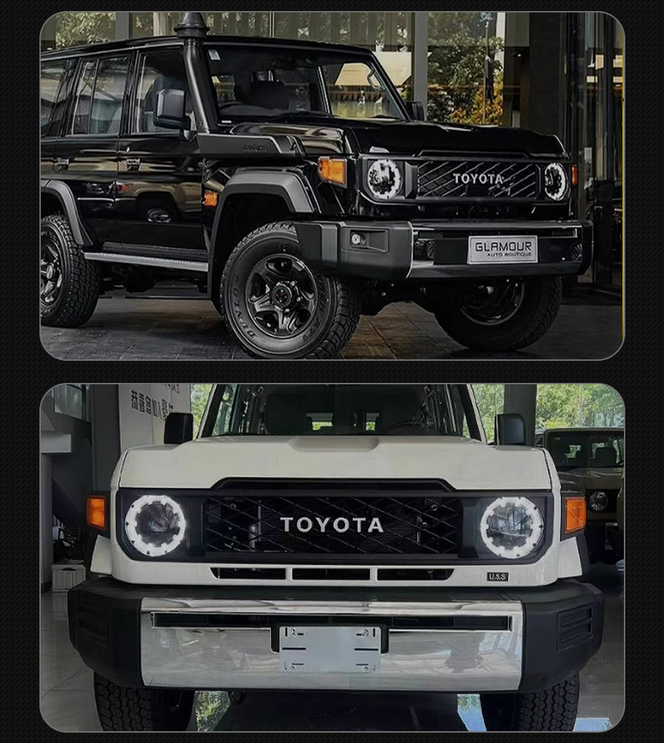 For Toyota Land Cruiser LC76 2024 LC79 High Configure LED Head Lamp DRL Dynamic Signal Front light Assembly
