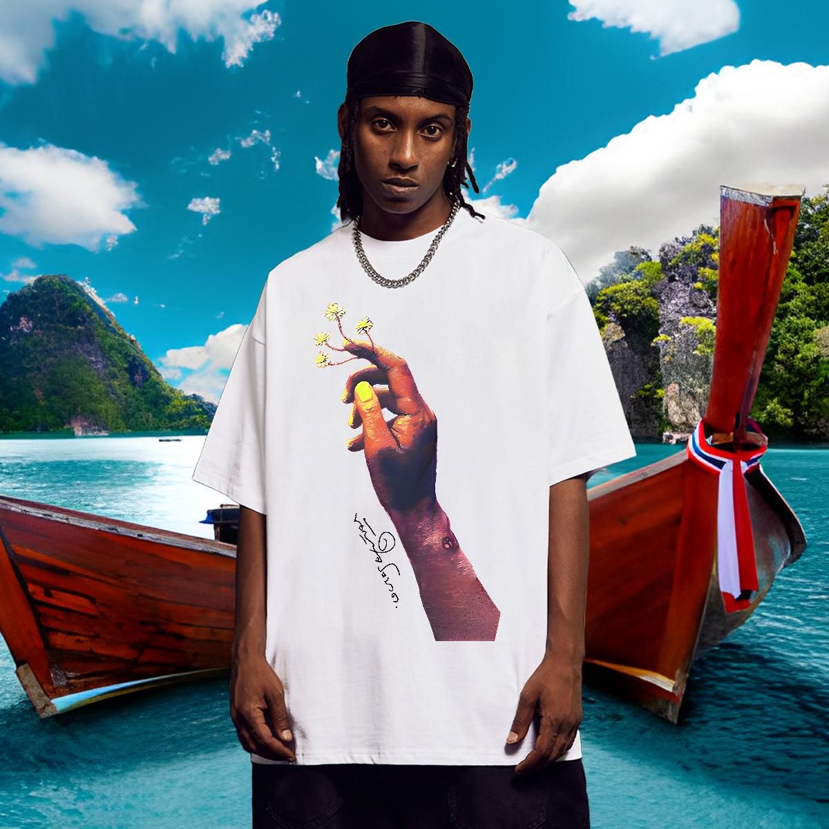 Brand T-Shirts for Men Beach 180g Cotton Tshirts DIY Customized Polos