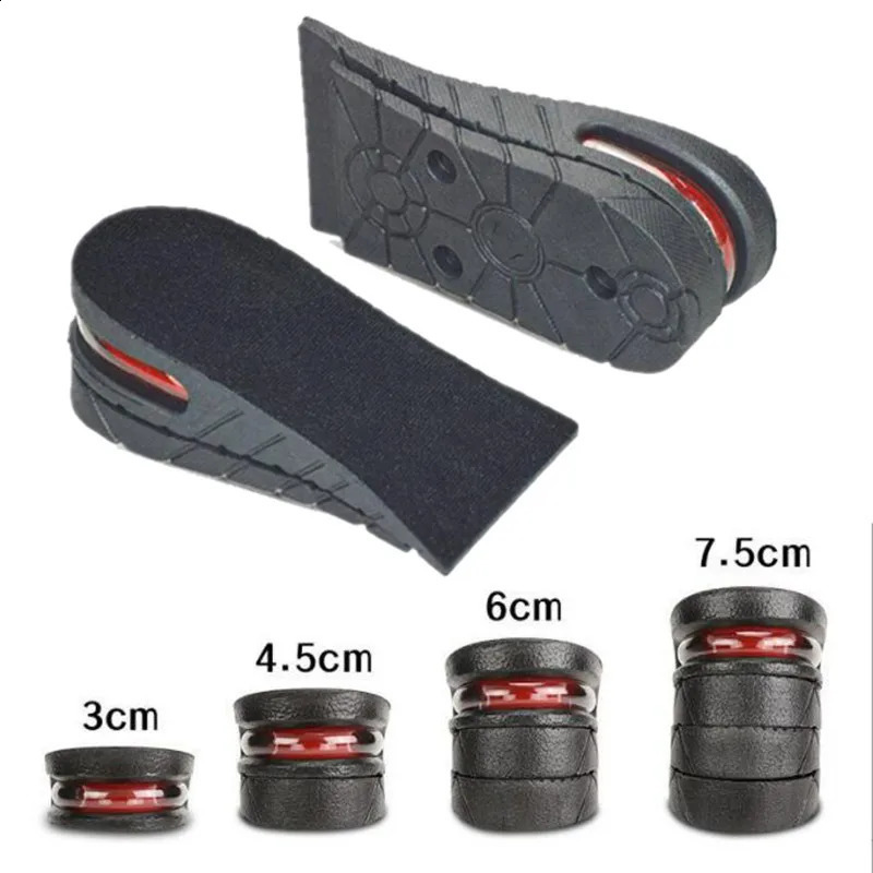 Height Increase Insoles for Men Women Elevator Shoes Cushion Unisex Sneakers Heel Lifting Insert Heighten Half Insoles 3-7.5cm 250305