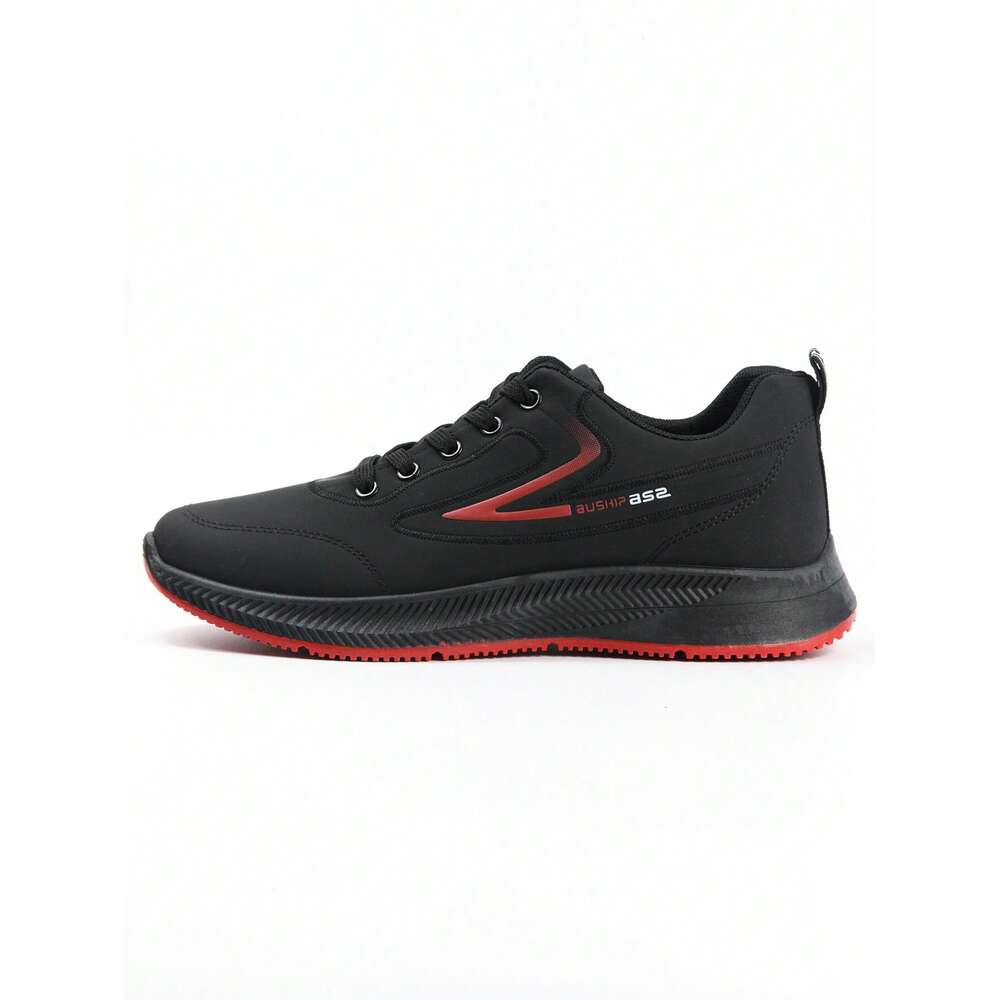 Ddmyoutdoor Men S Waterproof Slip Resistant Sports For Autumn Winter Casualwear Soft Running Shoes Black Leather Four Seasons Shoes
